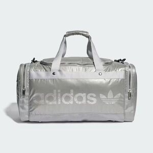 Adidas NWT reflective silver duffle bag